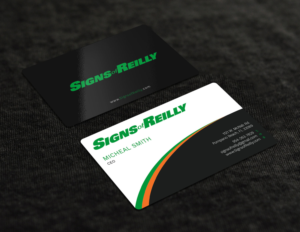 Business Card Design by Graphic Flame for Signs of Reilly | Design: #16692260