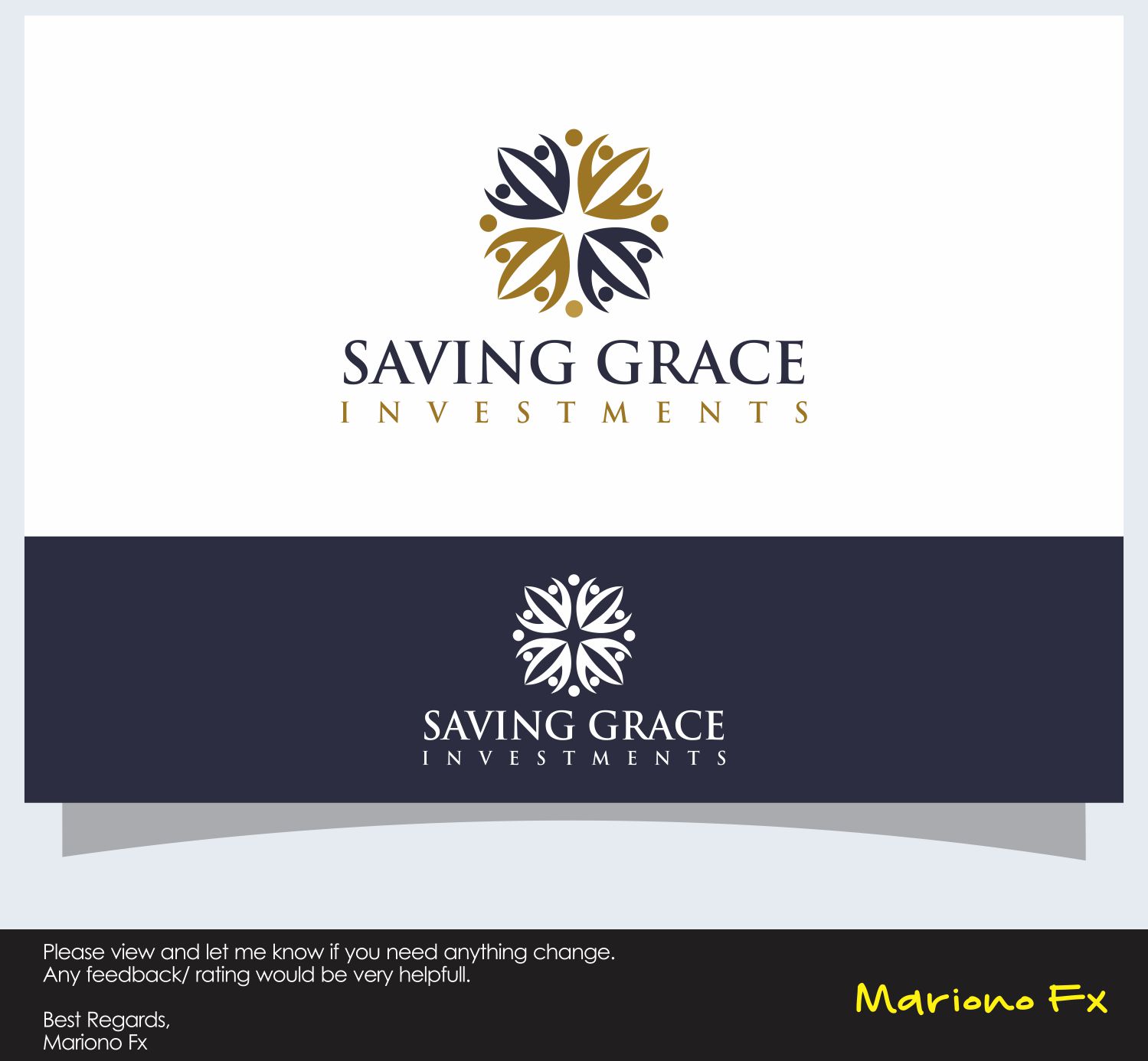 Logo Design by Mariono Fx for Saving Grace Home Buyers LLC | Design #16807571
