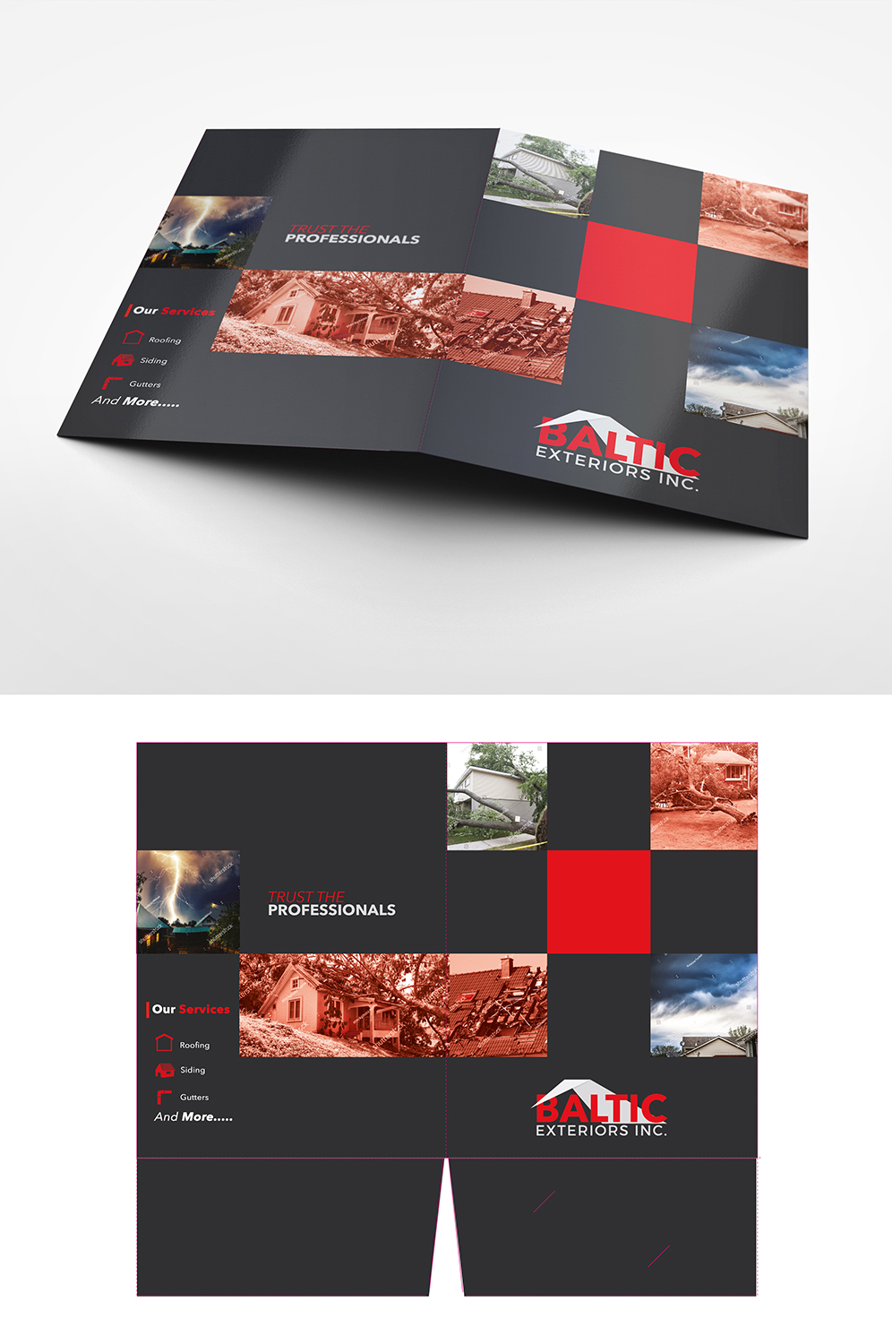 Diseño de Brochure por MOATAZ AZAB para Baltic Exteriors | Diseño #16752374