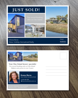 Luxury real estate agent needs oversized post card to advertise huge property sales | Postkarten-Design von Alexandar
