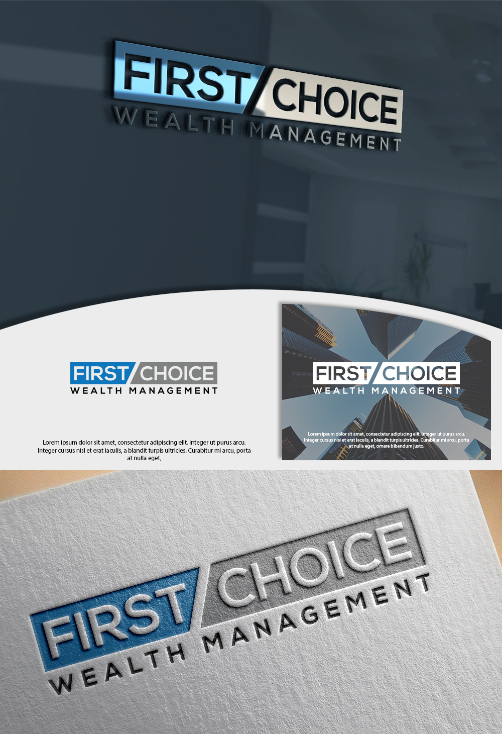 Logo Design by InkForge Studio for First Choice Wealth Management | Design #16736414