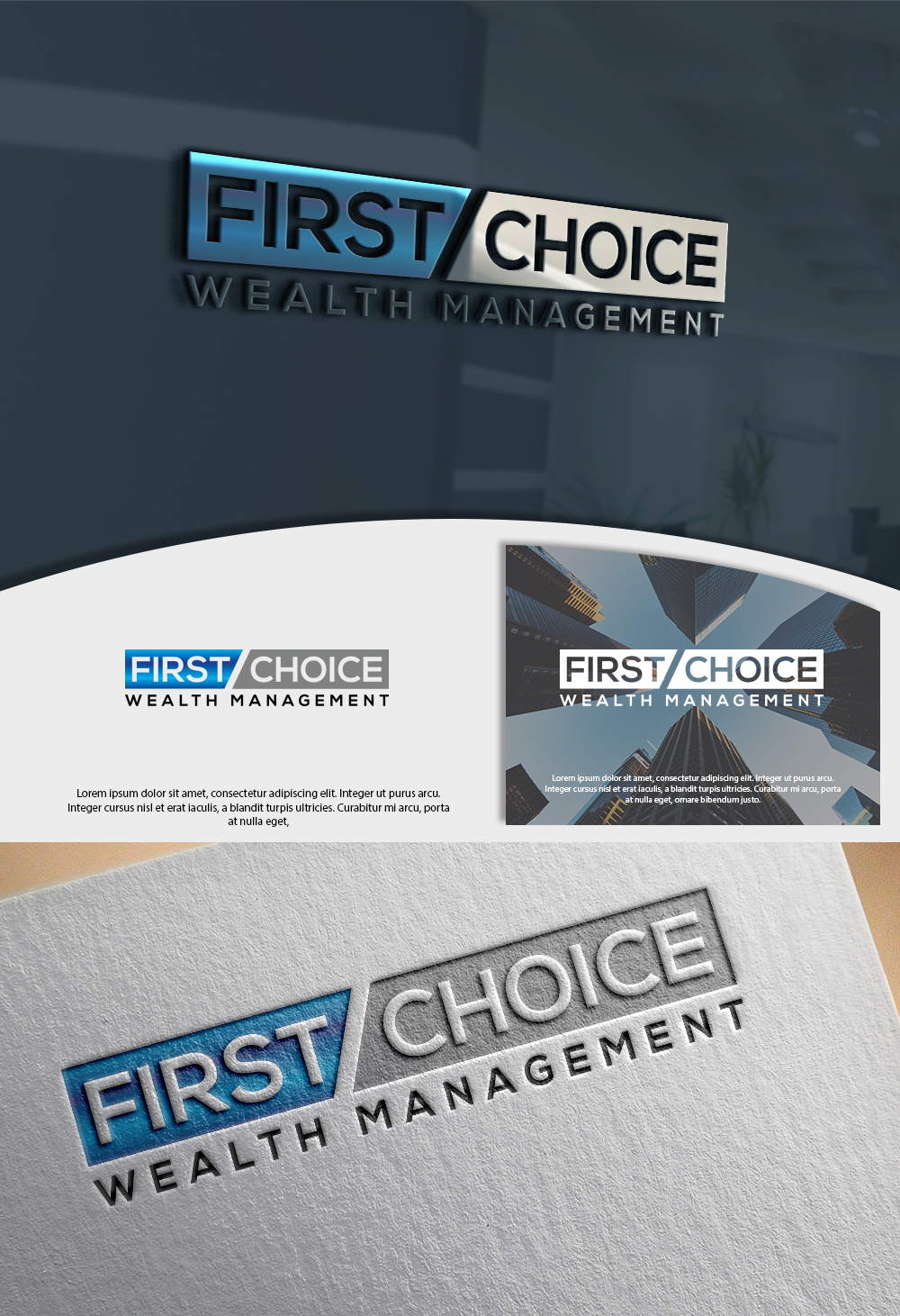 Design de Logo par InkForge Studio pour First Choice Wealth Management | Design : #16788254