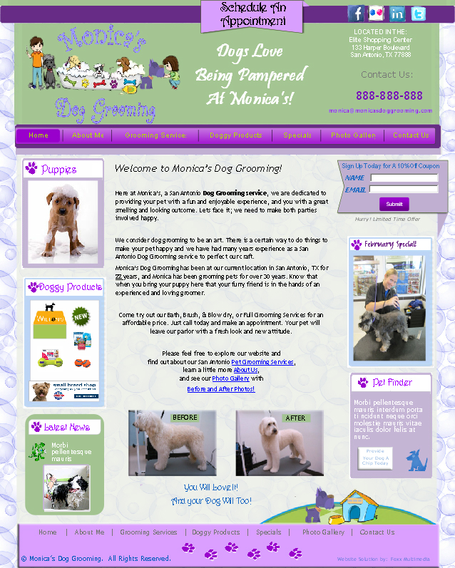 Diseño Web por Tammy Ogle-Foxx Multimedia para este proyecto | Diseño #615091