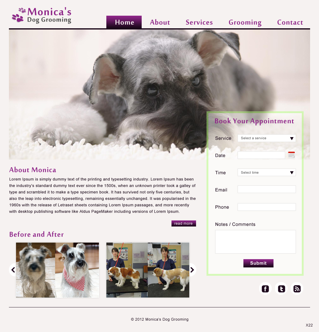 Web Design by pb for this project | Design #613667