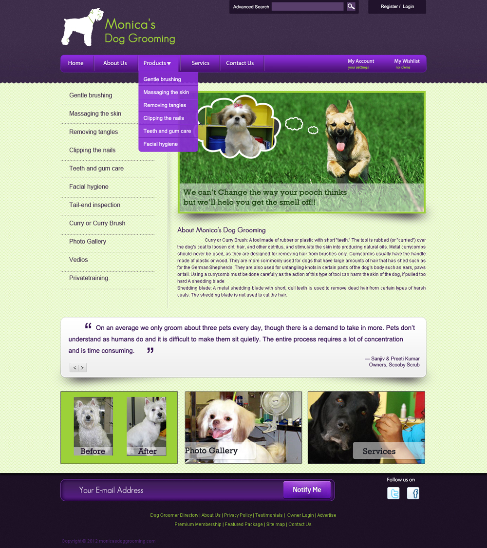 Diseño Web por Shunil para este proyecto | Diseño #612129