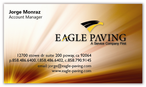 Business Card Design by Artikrafts for Eagle Paving | Design: #610708
