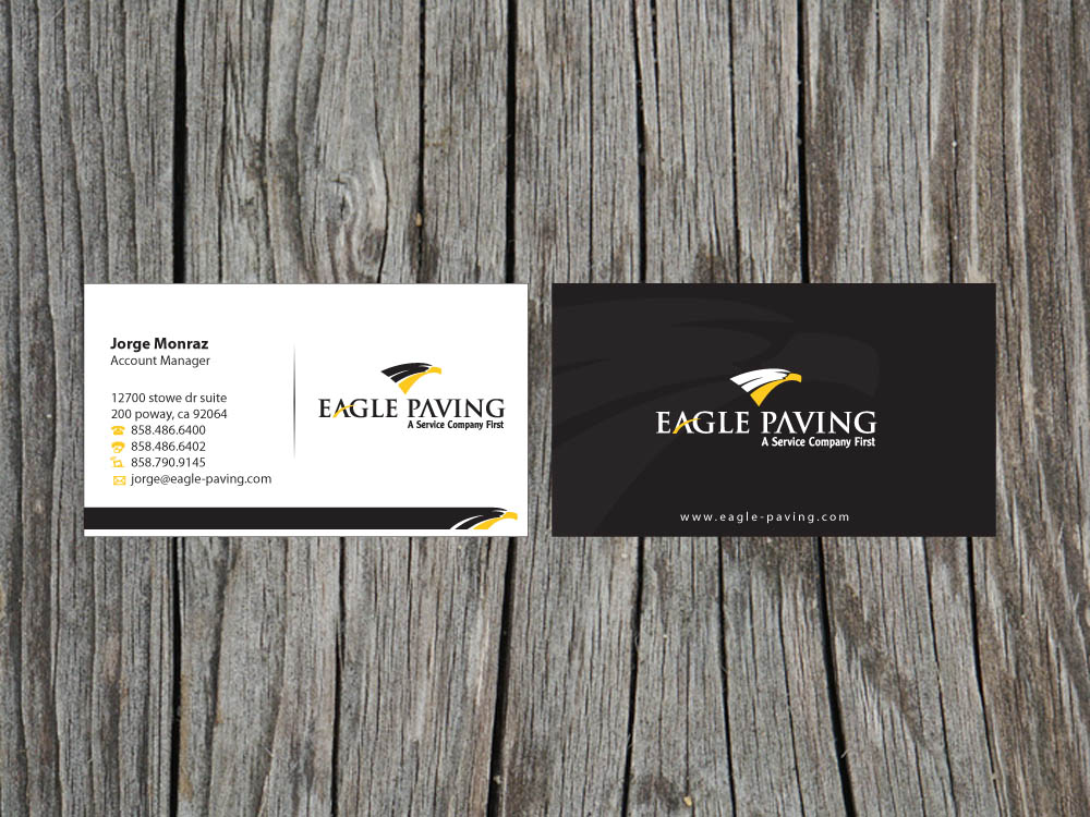 Visitenkarten-Design von Priyo Subarkah für Eagle Paving | Design #610934