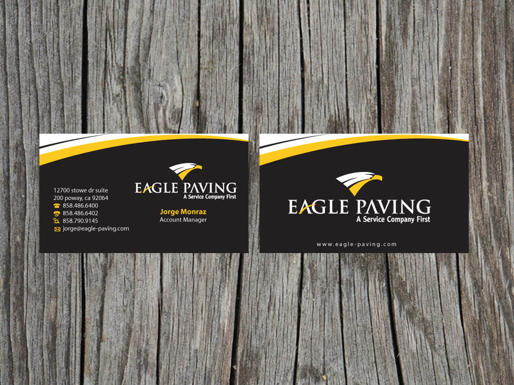 Business Card Design by Priyo Subarkah for Eagle Paving | Design #610980