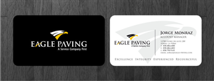 Business Card Design by Atvento Graphics for Eagle Paving | Design: #611324