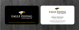 Business Card Design by Atvento Graphics for Eagle Paving | Design: #611325