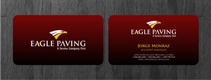 Business Card Design by Atvento Graphics for Eagle Paving | Design: #611327