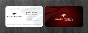 Business Card Design by Atvento Graphics for Eagle Paving | Design: #611330