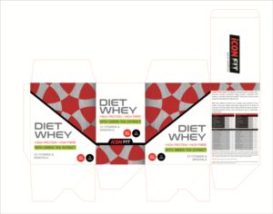 Box and sachet for sports nutrition products.   | Diseño de Empaque por fumbh.designs