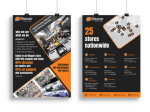 Two sided flyer design with a cut out discount coupon  | Design de Flyer par Alpha & Omega