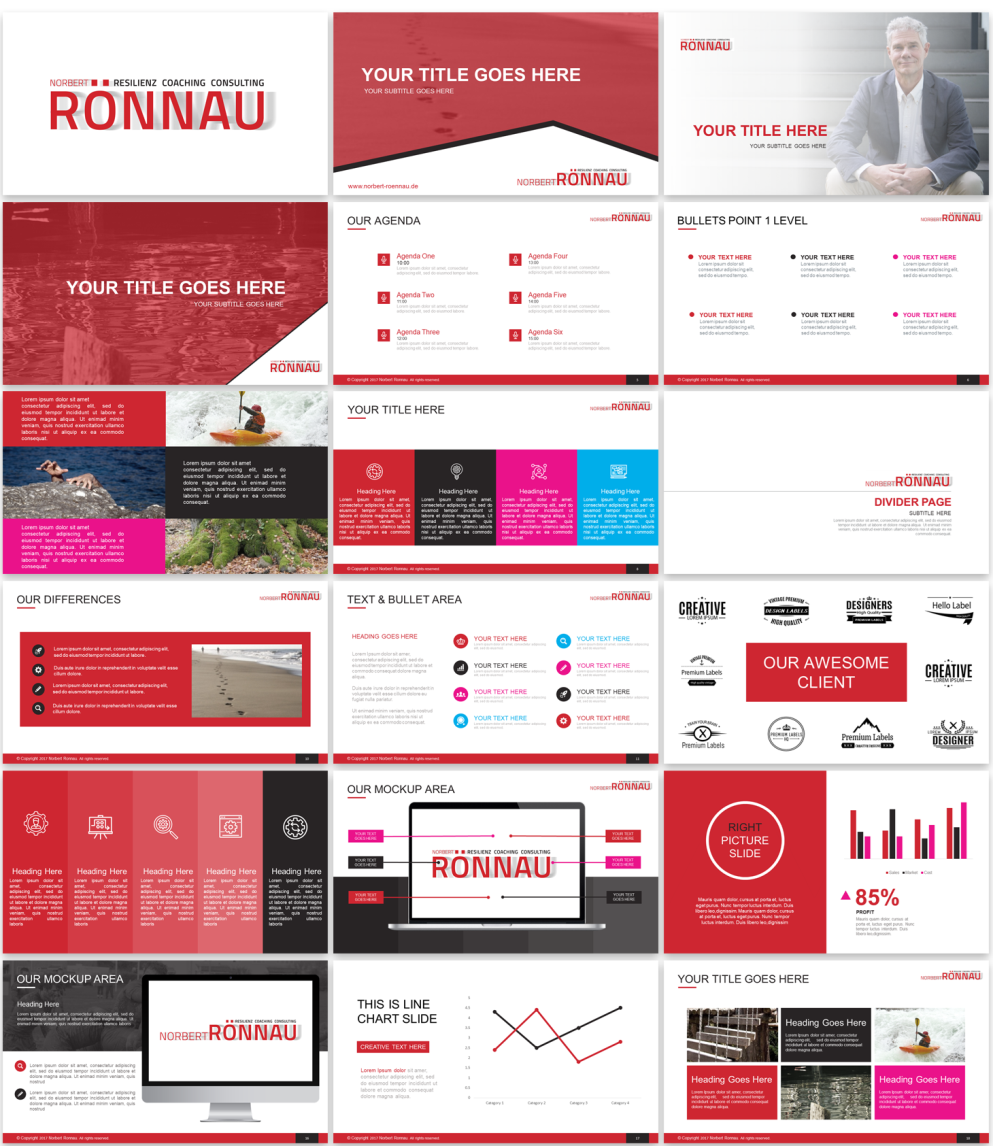 Design de PowerPoint par Imazing pour Resilienz - Coaching - Consulting | Design #16732316