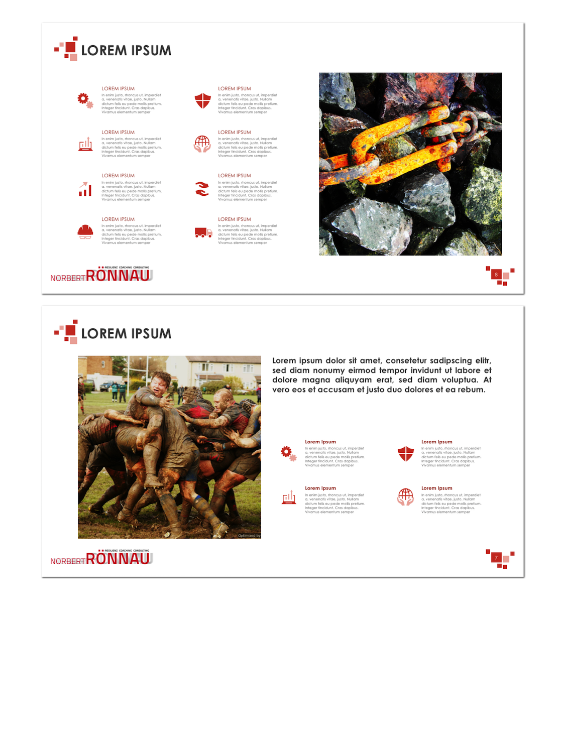 PowerPoint Design by StonyDog Design for Resilienz - Coaching - Consulting | Design #16739509
