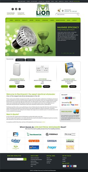 Electrical Wholesaler Needs a New Website | WordPress-Design von Expert Designer