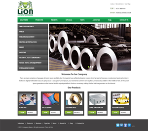 Wordpress Design by pb for Lion Electrical Wholeslalers Ltd | Design: #2673695