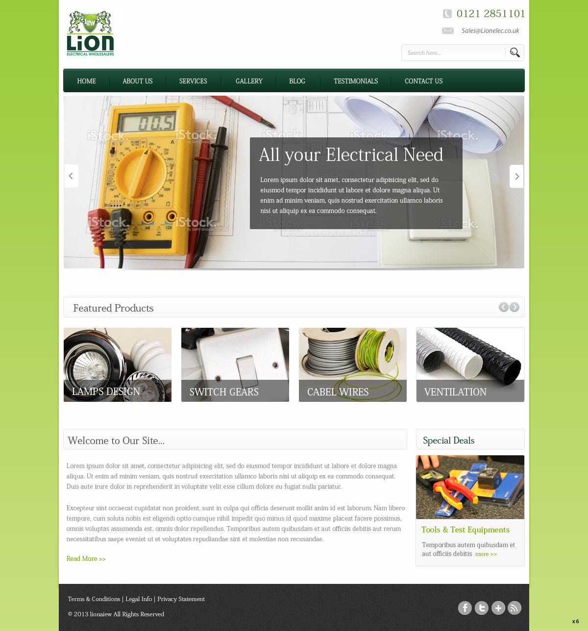 Wordpress Design by pb for Lion Electrical Wholeslalers Ltd | Design #2673704