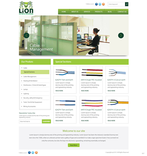 Wordpress Design by pb for Lion Electrical Wholeslalers Ltd | Design: #2677897