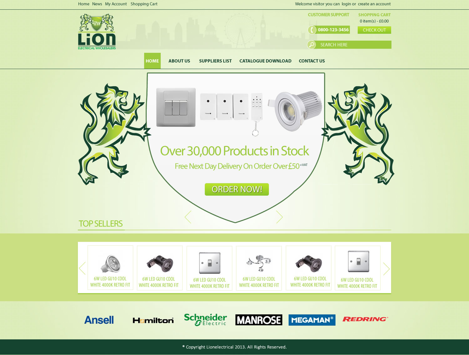 Design Wordpress par TechWise pour Lion Electrical Wholeslalers Ltd | Design #2693730