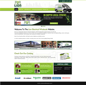Wordpress Design by TechWise for Lion Electrical Wholeslalers Ltd | Design: #2705296
