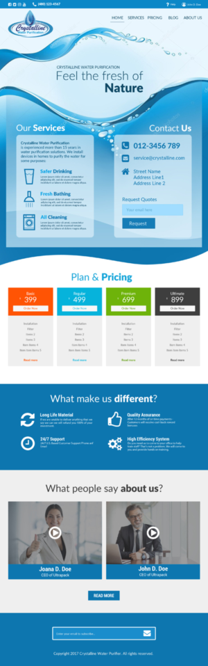 Web Design by 21.owl for this project | Design #16831550