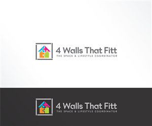 4 Walls That Fit  - The space & Lifestyle Coordinator  | Logo Design by mrSergio