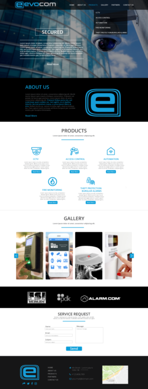 Commercial Security Landing Page