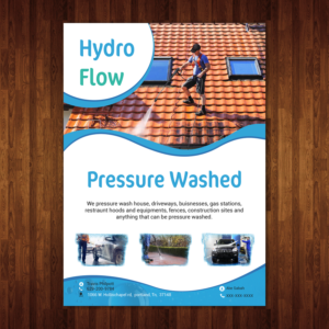 Design de Flyer par creative.bugs pour Hydroflow or stay clean | Design : #16770421