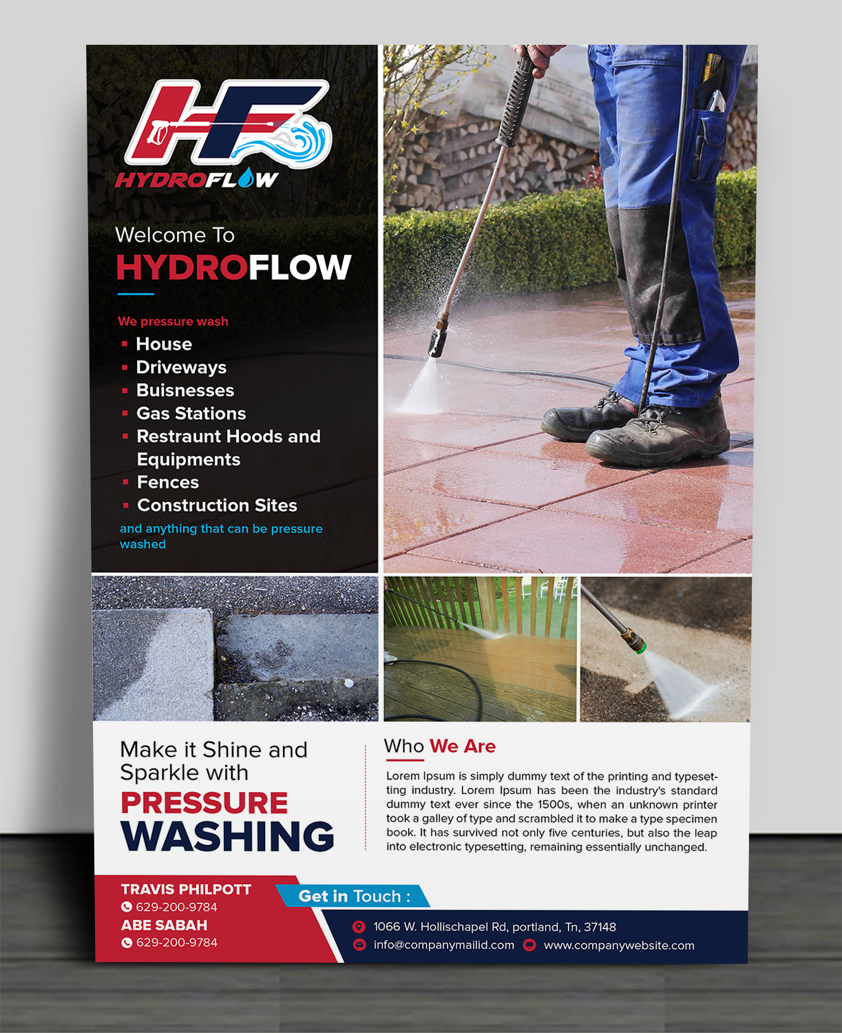 Diseño de Flyer por SAI DESIGNS para Hydroflow or stay clean | Diseño #16788501