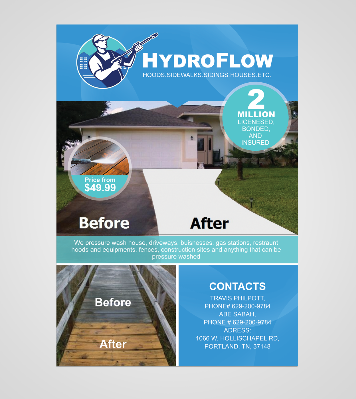 Flyer-Design von Taya Bright für Hydroflow or stay clean | Design #16781399