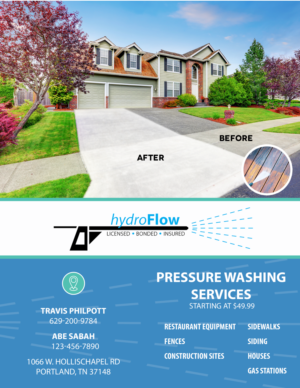 Flyer Design by Adrienne J for Hydroflow or stay clean | Design #16762909