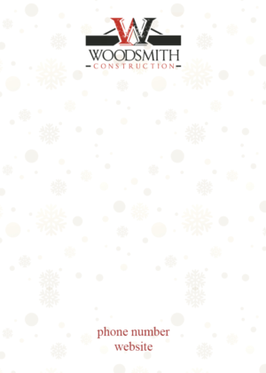 Design de Carte de Voeux par Alaya pour woodsmith construction,llc | Design : #16812651