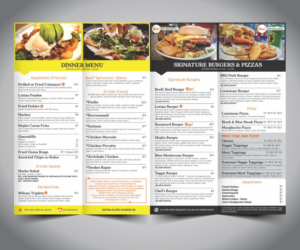 Menu Design by Cut and Glue for this project | Design: #16805405