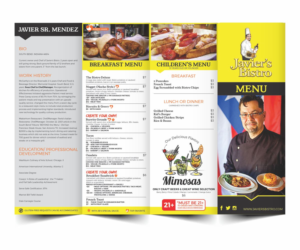 Menu Design by Cut and Glue for this project | Design: #16880396