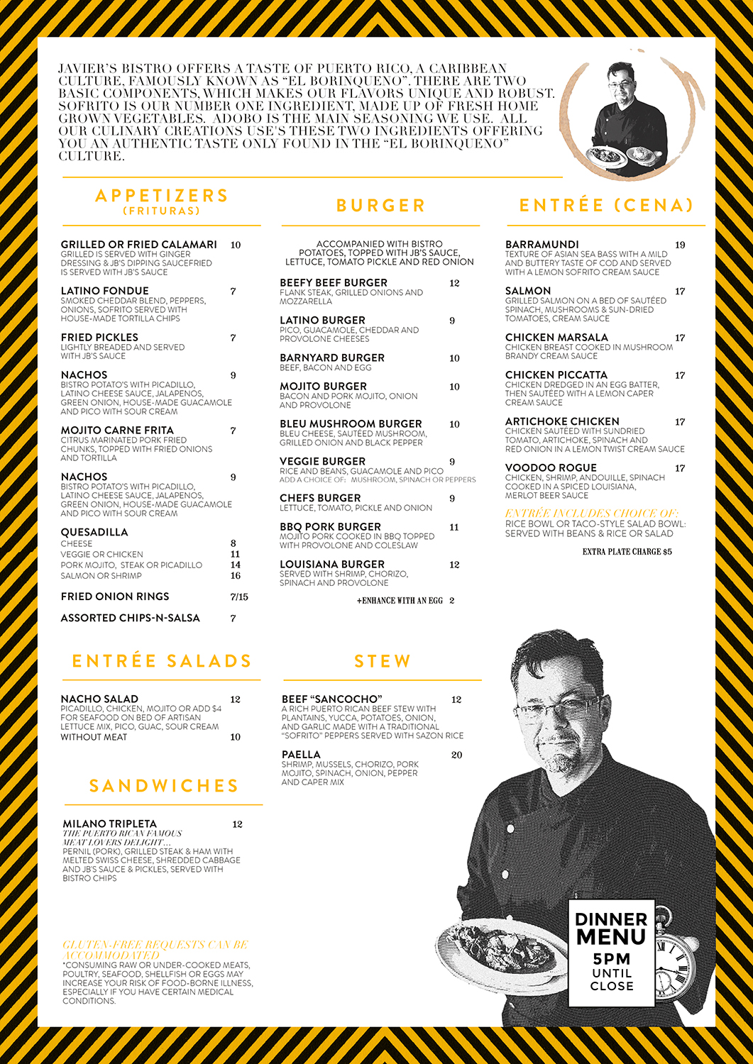 Menu Design by mrmrnjr for this project | Design #16735991