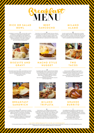 Menu Design by mrmrnjr for this project | Design: #16735993