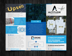Drone services brochure, offering revolutionary new DroneQuote service.  | Diseño de Flyer por ecorokerz