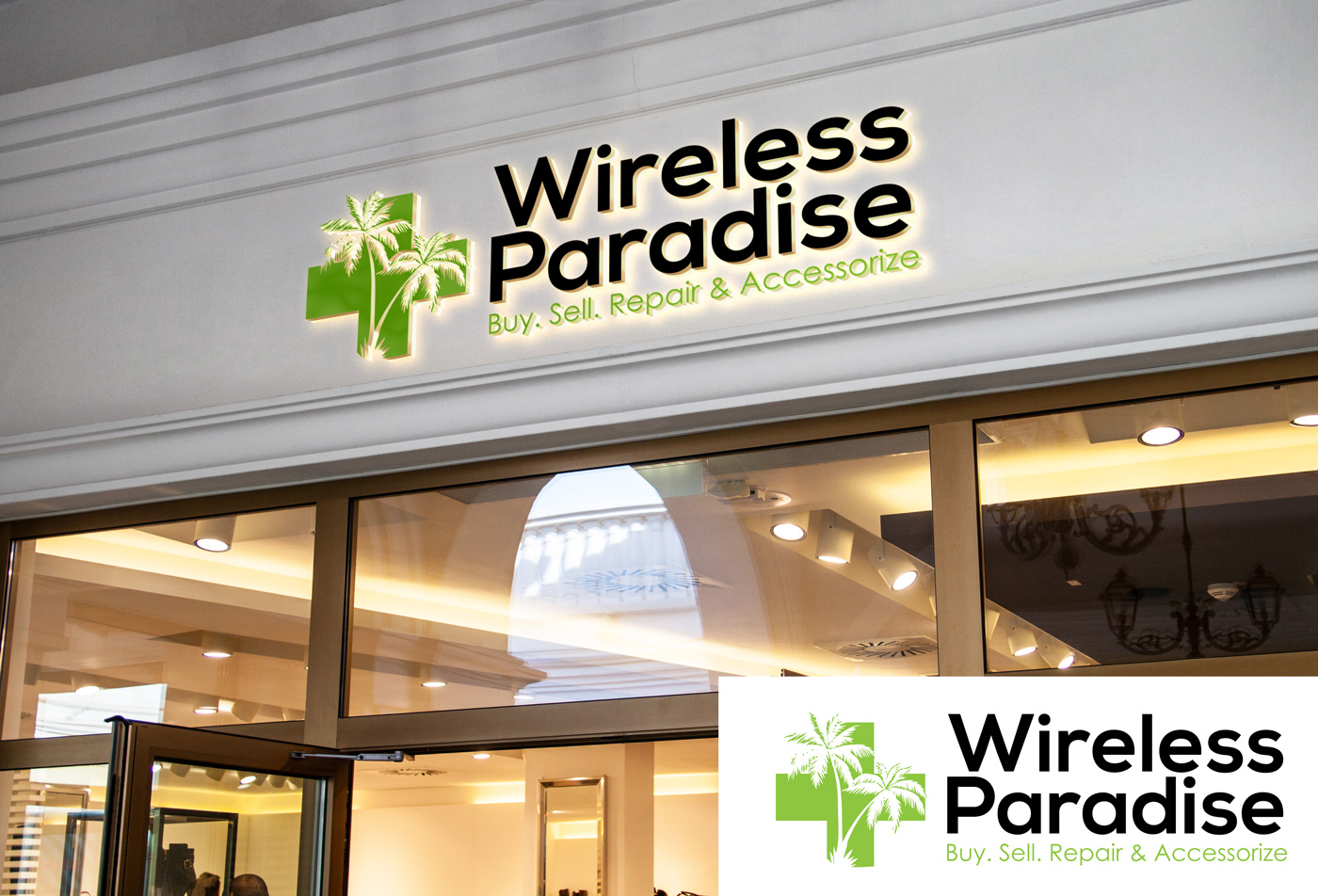 Logo Design by A S design @ for Wireless Paradise Franchising | Design #16976707