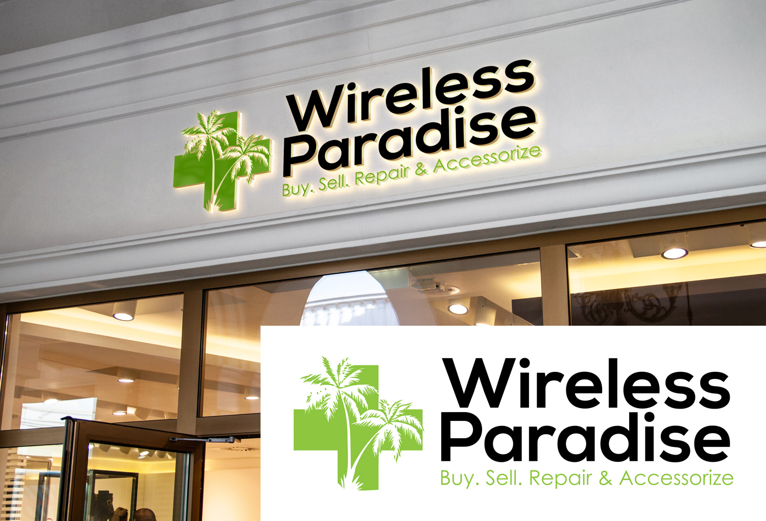 Logo Design by A S design @ for Wireless Paradise Franchising | Design #16994588