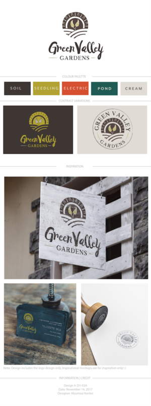 Logo Design by Maurissahunter for Green Valley Gardens | Design: #16789987