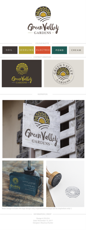 Logo Design by Maurissahunter for Green Valley Gardens | Design: #16801177