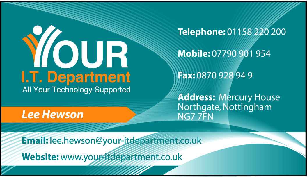 Design de Carte de Visite par Varsha K pour Your IT Department Ltd | Design #42783
