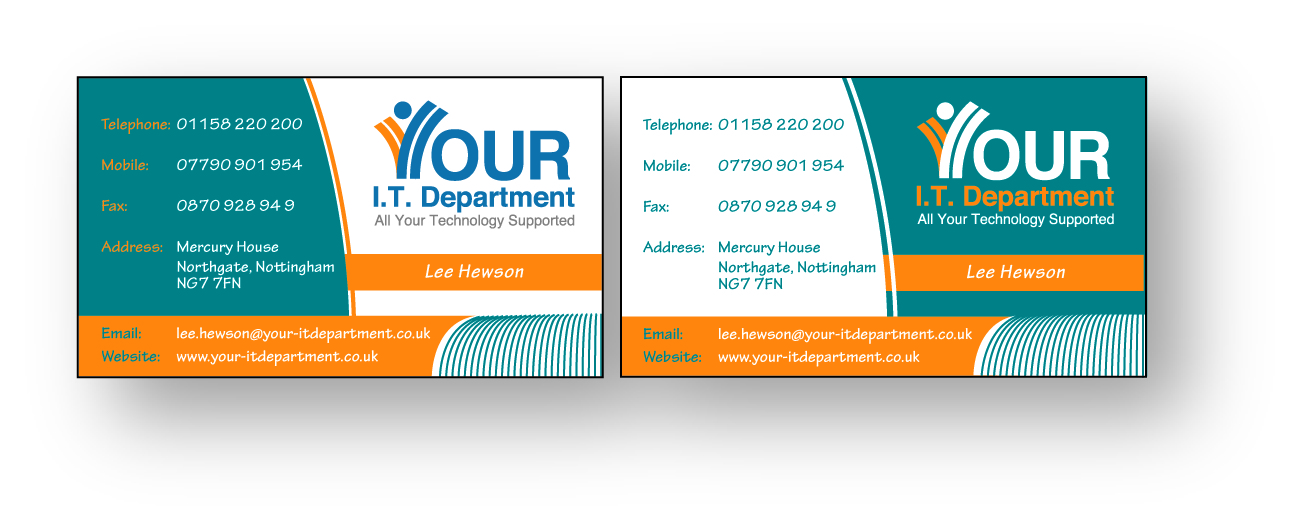 Business Card Design by Varsha K for Your IT Department Ltd | Design #42964
