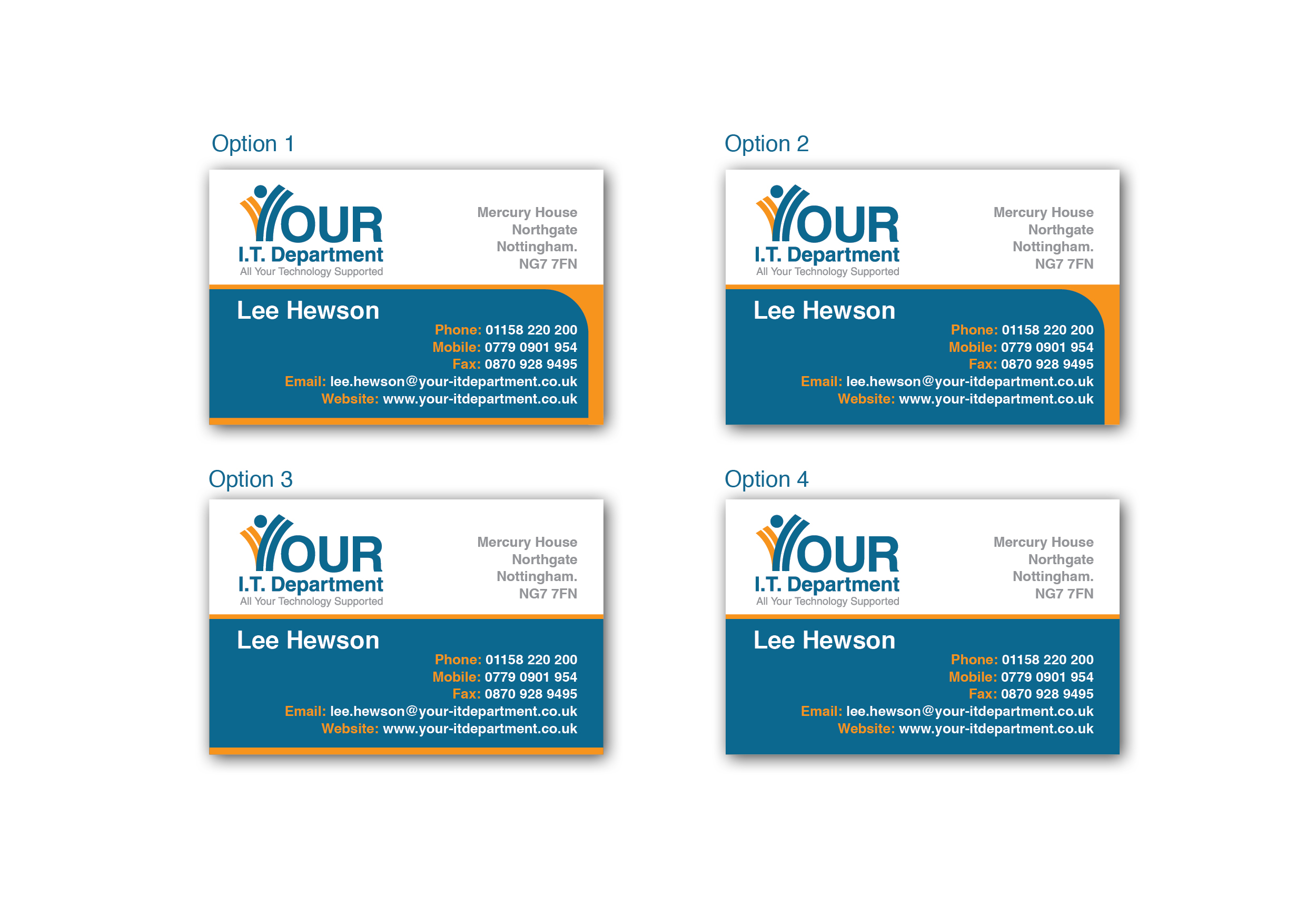Business Card Design by esStudioUK for Your IT Department Ltd | Design #43016
