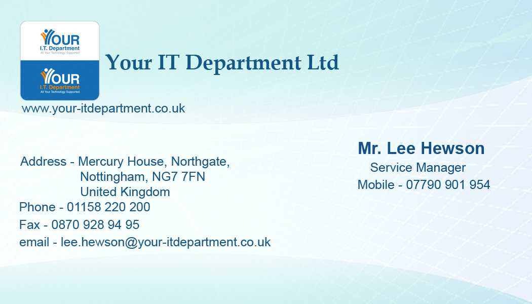 Business Card Design by DDG for Your IT Department Ltd | Design #43383