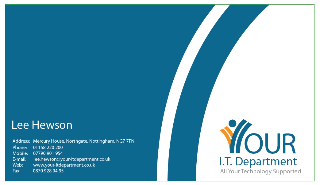 Business Card Design by Daniel Leu for Your IT Department Ltd | Design #42776