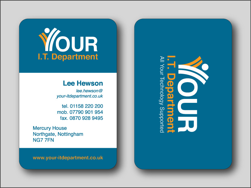 Design de Carte de Visite par digitalskribe pour Your IT Department Ltd | Design #43601