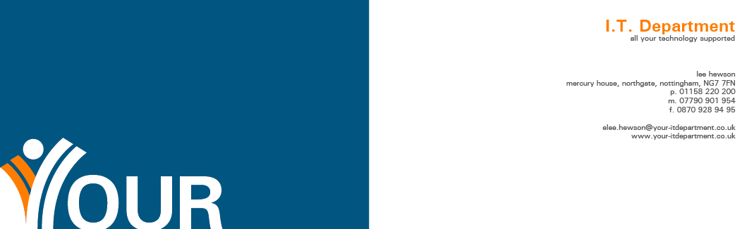 Business Card Design by Kate Dunstan for Your IT Department Ltd | Design #43073